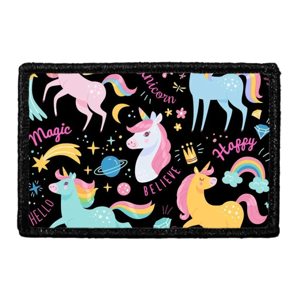 Pull Patch Unicorns Everywhere patch 1 stk velcro