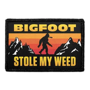 Pull Patch Bigfoot Stole My Weed patch velcro 76x51mm
