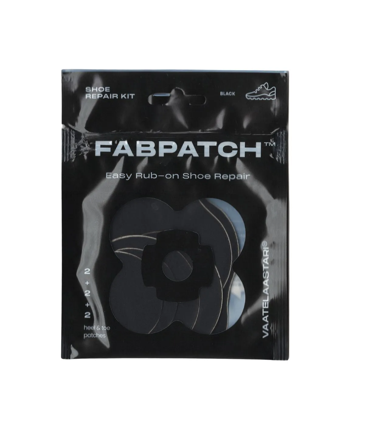 FabPatch Shoe Repair Kit lapper 6 stk sorte