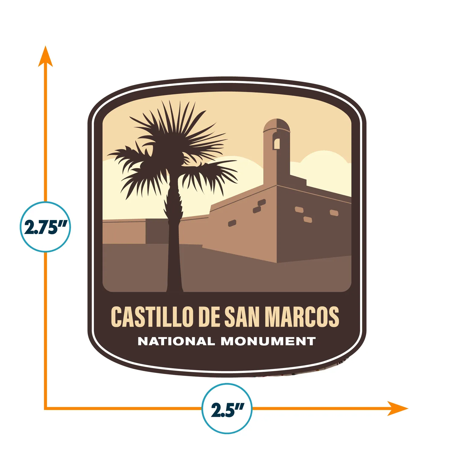 Vagabond Heart Castillo De San Marcos klistermærke vinyl