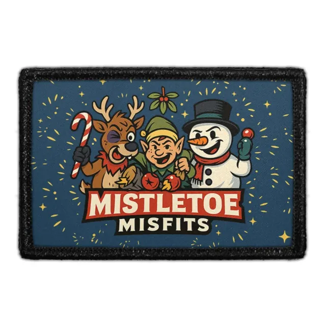Pull Patch Mistletoe Misfits patch med velcro – jul
