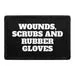 Pull Patch Wounds Scrubs Rubber Gloves patch med velcro