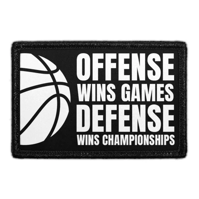Pull Patch Offense Wins Games Defense Wins Championships patch – velcro