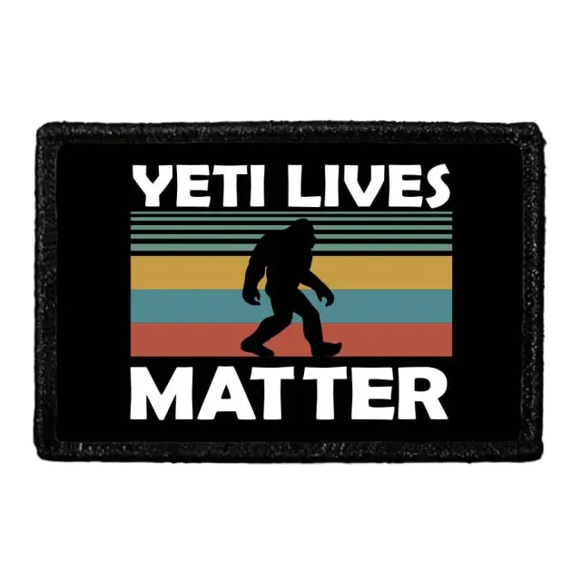 Pull Patch Yeti Lives Matter patch med velcro sjov