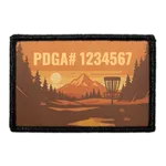 Pull Patch PDGA Mountain custom patch med velcro