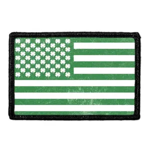 Pull Patch Shamrock Flag patch distressed