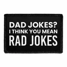 Pull Patch Dad Jokes Rad Jokes patch velcro sjov