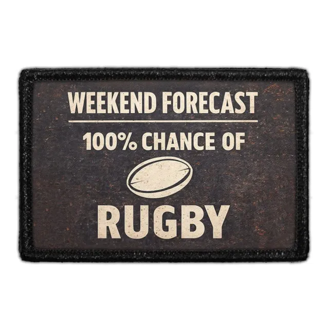 Pull Patch Weekend Forecast Rugby patch 76x51mm