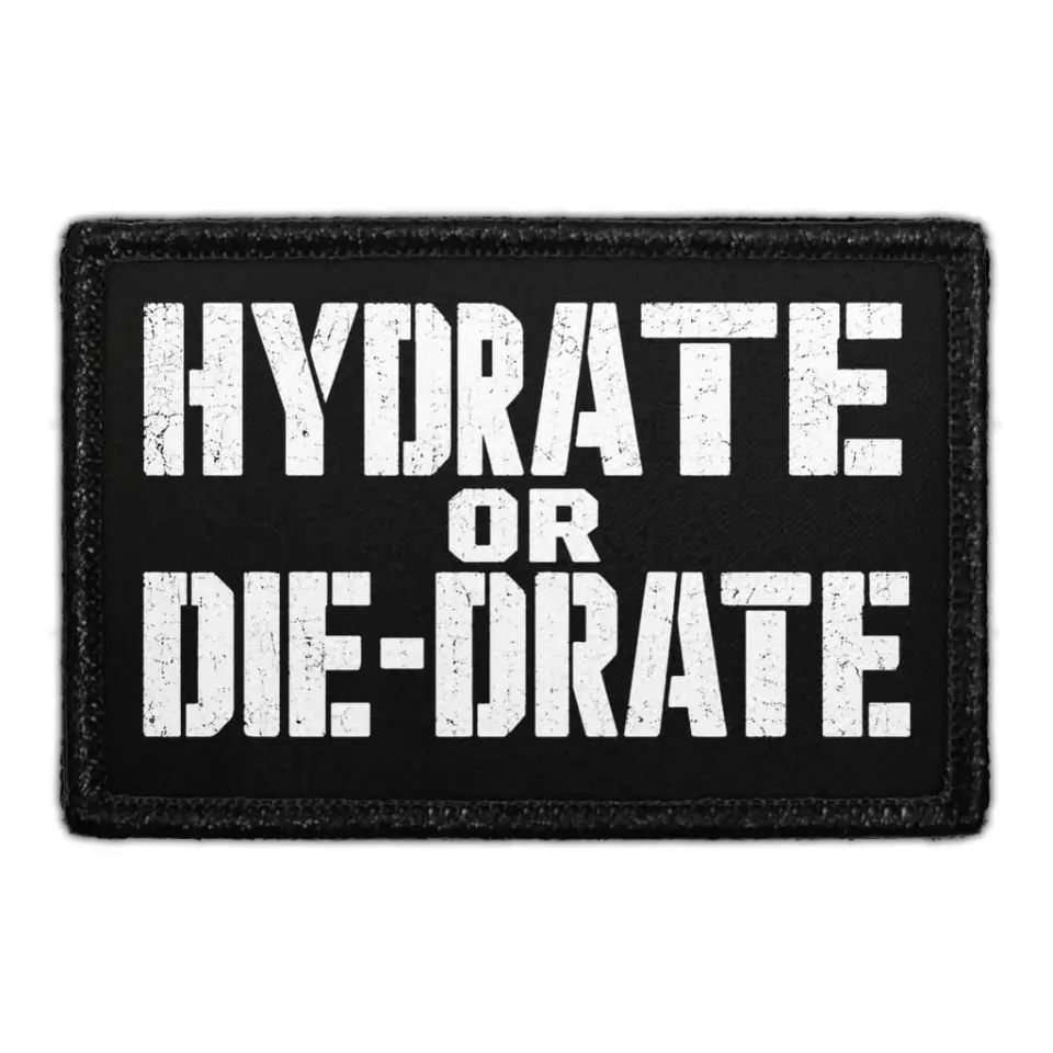 Pull Patch Hydrate or Die-drate patch taktisk fitness