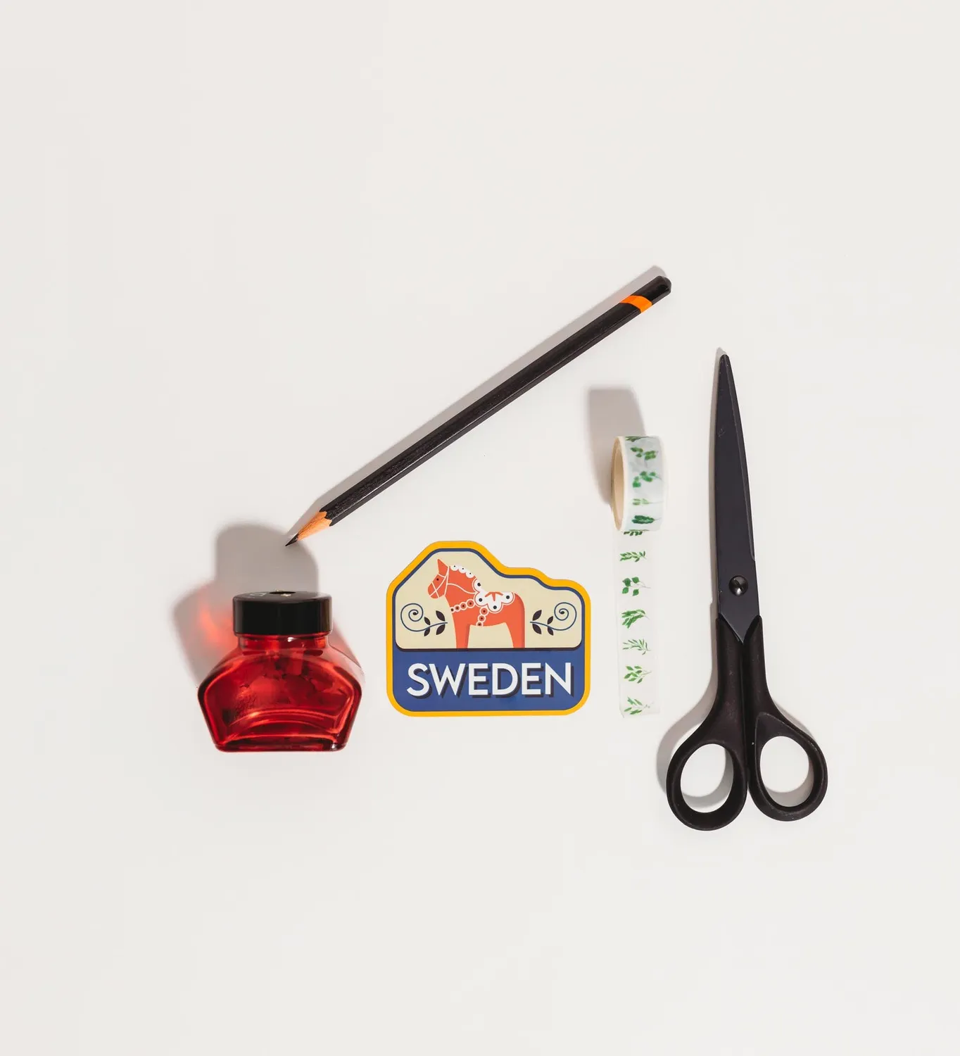 Vagabond Heart Sweden klistermærke 57x76 mm vinyl