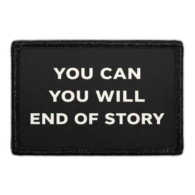 Pull Patch You Can You Will patch 3x2 velcro