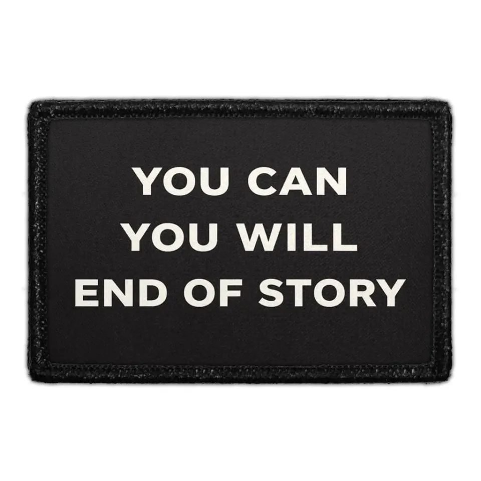 Pull Patch You Can You Will patch 3x2 velcro