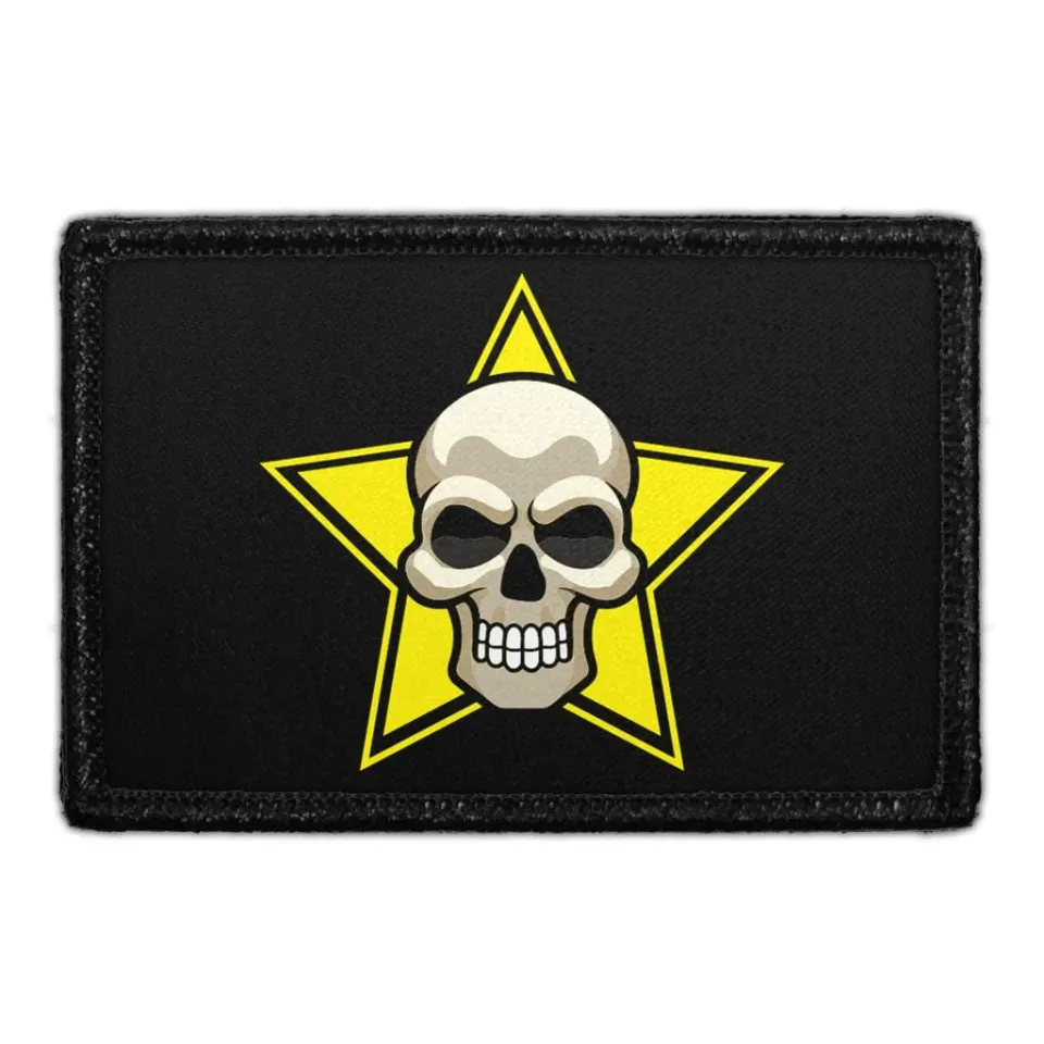 Pull Patch Cartoon Skull patch 1 stk i tegneserie-stil