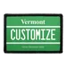 Pull Patch Vermont nummerplade patch med velcro 76 mm