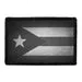 Pull Patch Puerto Rico Flag patch sort-hvid velcro