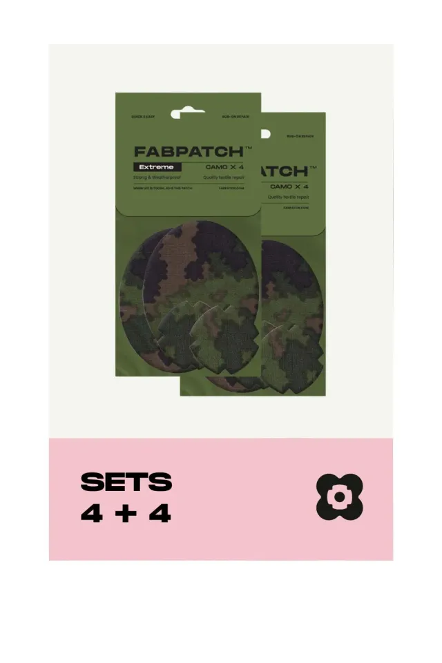 FabPatch EXTREME Camo tekstillapper 8 stk vandafvisende