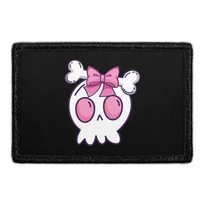 Pull Patch Girl Skull patch med velcro 7,6x5 cm