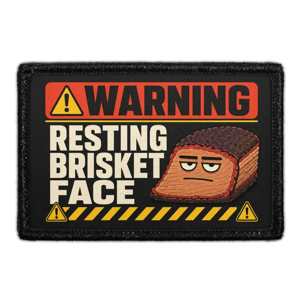 Pull Patch Resting Brisket Face patch med velcro – BBQ