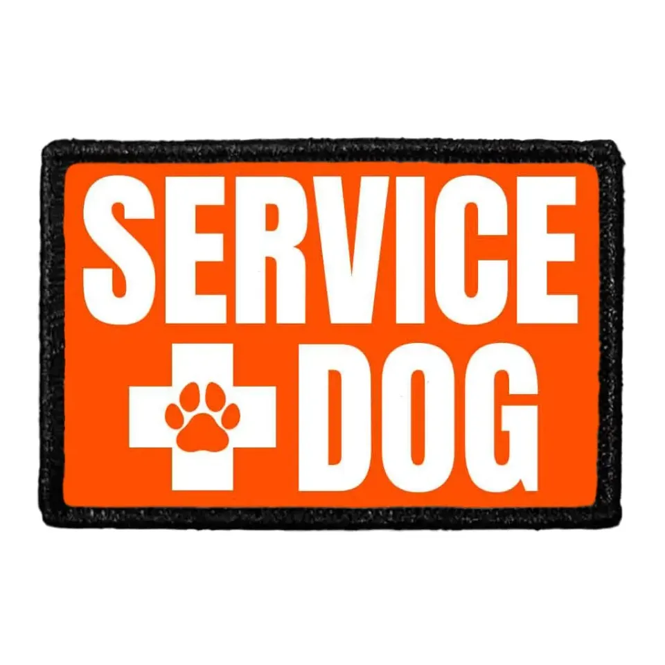Pull Patch Service Dog Cross patch med velcro kors