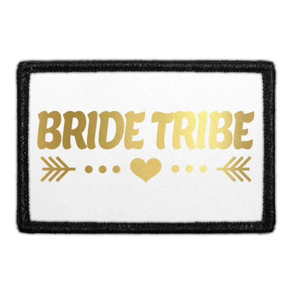 Pull Patch Bride Tribe Arrows patch guld hvid velcro