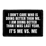 Pull Patch Me Vs Me motivational patch med velcro