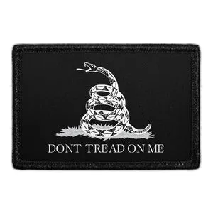 Pull Patch Don’t Tread On Me patch sort-hvid