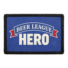 Pull Patch Beer League Hero mærke 7,6 cm hockey