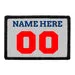 Pull Patch Customizable Jersey patch blå/sølv/rød med velcro