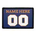 Pull Patch Jersey patch blå-orange-hvid 9 tegn tekst