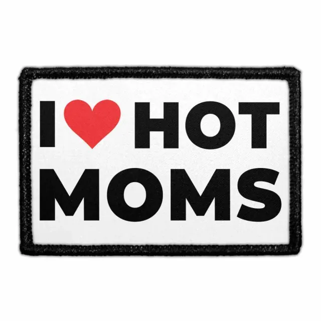 Pull Patch I Love Hot Moms patch med velcro