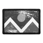 Pull Patch Denver City Flag Black and White Distressed patch