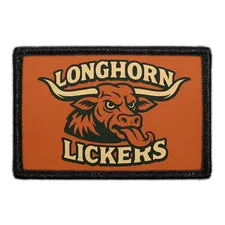 Pull Patch Longhorn Lickers patch 3x2 velcro