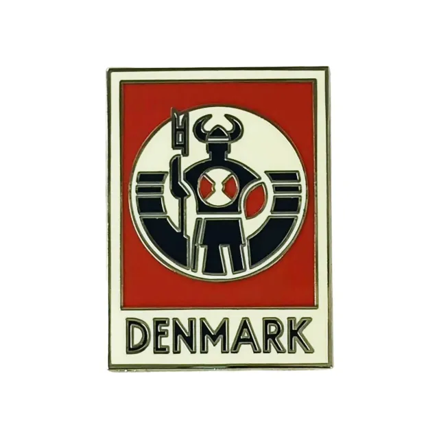 Vagabond Heart Denmark pin emalje hård 28 mm