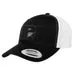 Pull Patch Trucker Curved Bill snapback kasket sort/hvid mesh