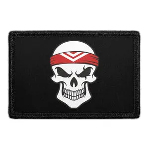 Pull Patch Gangster Skull patch 7,6x5 cm krog