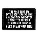 Pull Patch Glowstick Cracks patch velcro humor