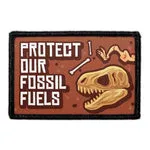 Pull Patch Protect Our Fossil Fuels patch med velcro debat