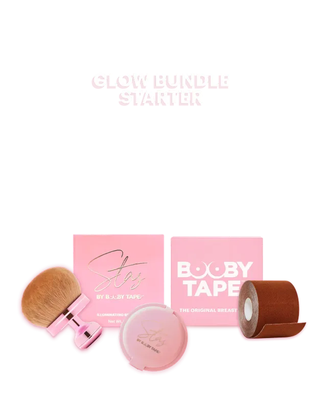 Booby Tape Glow Bundle Starter sæt brun tape + bronzer