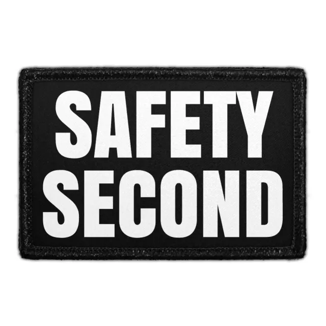 Pull Patch Safety Second mærke med velcro 76x51 mm