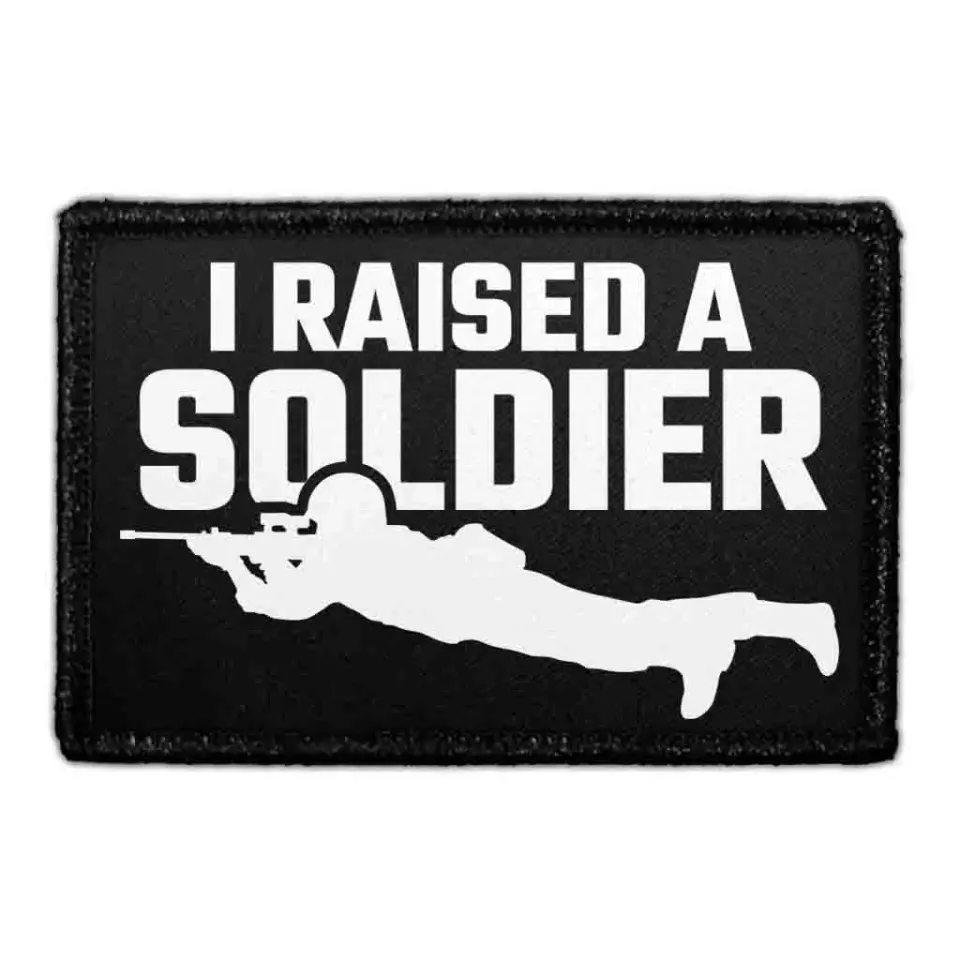 Pull Patch I Raised A Soldier patch med velcro