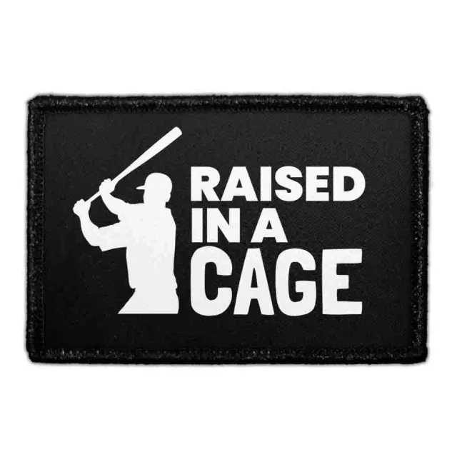 Pull Patch Raised In A Cage patch 76x51 mm sort
