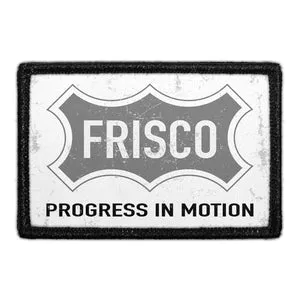 Pull Patch Frisco City Flag velcropatch sort hvid