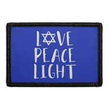 Pull Patch Love Peace Light patch 3x2 velcro
