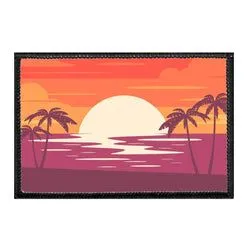 Pull Patch Tropical Sunset patch med velcro