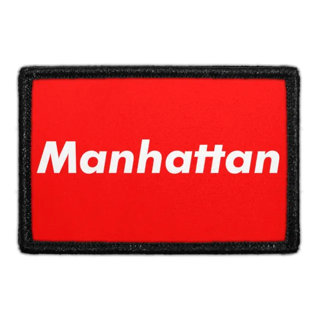 Pull Patch Manhattan Red patch med velcro – rød