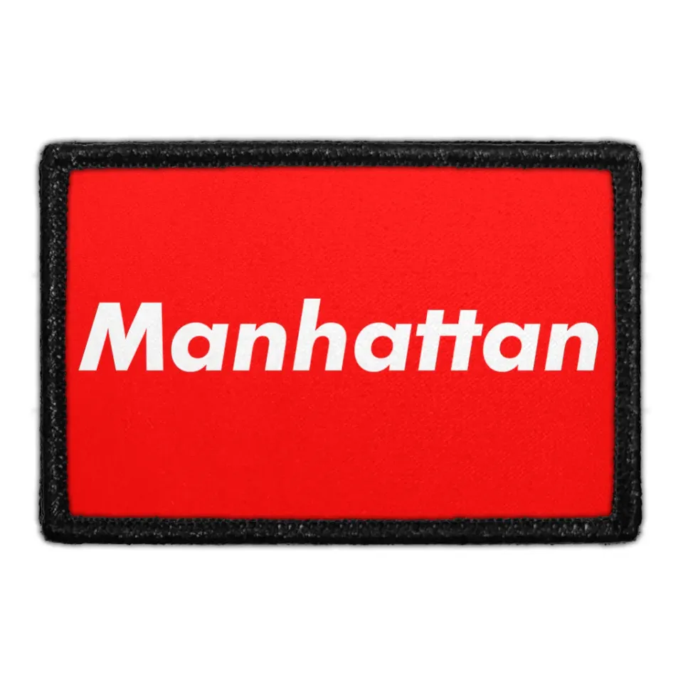 Pull Patch Manhattan Red patch med velcro – rød