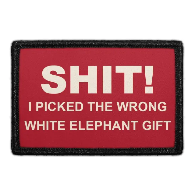 Pull Patch Wrong White Elephant Gift patch med velcro
