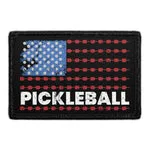 Pull Patch Pickleball US Flag patch med velcro