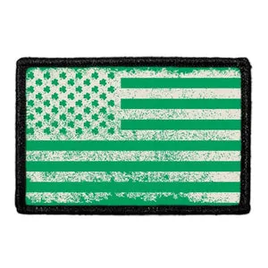 Pull Patch Shamrock Flag Vintage patch distressed