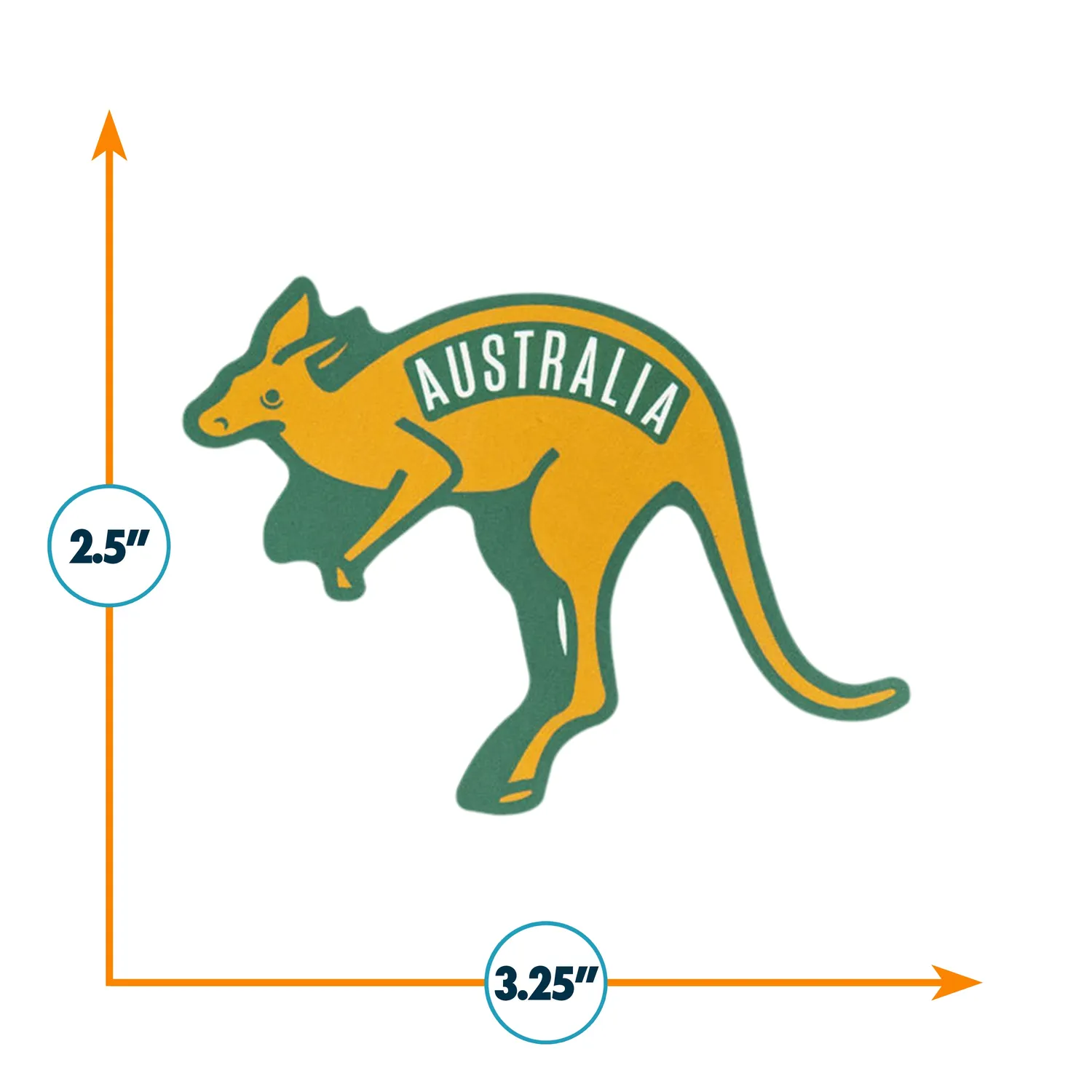 Vagabond Heart Australia klistermærke kænguru souvenir